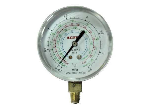 Escudero Tubería pasado Manómetro para gases R22/R134A/R40A/R404A - Catálogo On-line Agfri